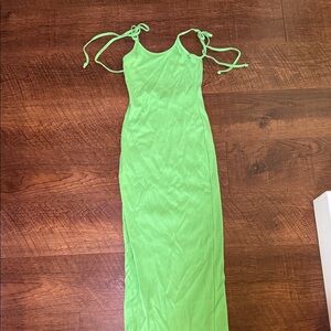 Green Ribbed Maxi Dress Size Small